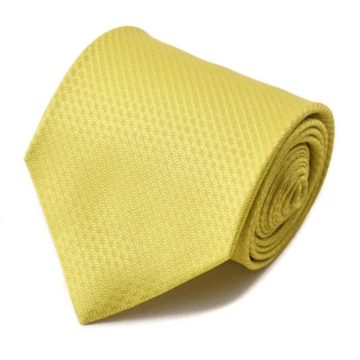 NWT $230 ISAIA NAPOLI Lemon Yellow-Lime Green Woven Silk Tie Handmade - Image 1 of 4