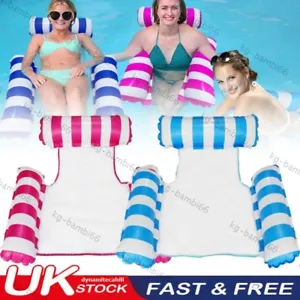 1/2pcs Inflatable Water Hammock 4 in 1 Pool Lounger Float with Mesh for Adults - Picture 1 of 19