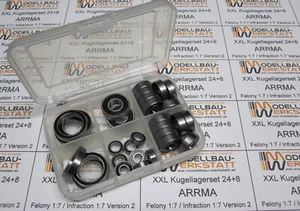 24+8 Stück Kugellager-Set für ARRMA 1:7 Felony Infraction V2 Limitless 8S - Bild 1 von 1