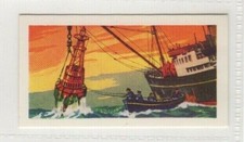 Do You Know Trade Card 1963. Lifting a Marine Buoy onto a maintenance vessel