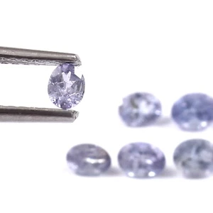 Top Quality Natural Faceted Tanzanite 6 Piece Lot, 4x3 MM Oval Cut Shape Lot #56 - Picture 1 of 3