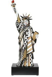 Romero Britto: limited edition sculpture GOLDEN LIBERTY, $2,800 value, new, 22" - Picture 1 of 1