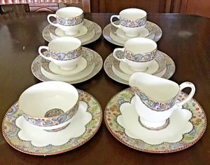 16 piece tea set. extremely rare. beautiful paragon paisley pattern 1920-32. - Picture 1 of 12