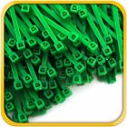 500 H Duty 4" 18 Pound Color Cable Zip Ties Nylon Wrap Green Bulk Combo Kit New