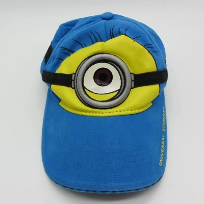 Minions Universal Studio Kids Hat Cap Blue Yellow Despicable Me Strap Back - image 1 of 4