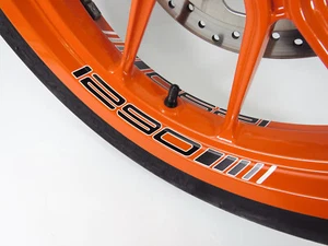 Schriftzug Aufkleber Felgenbett black kompatibel für KTM 1290 Super Duke R + GT - Bild 1 von 6