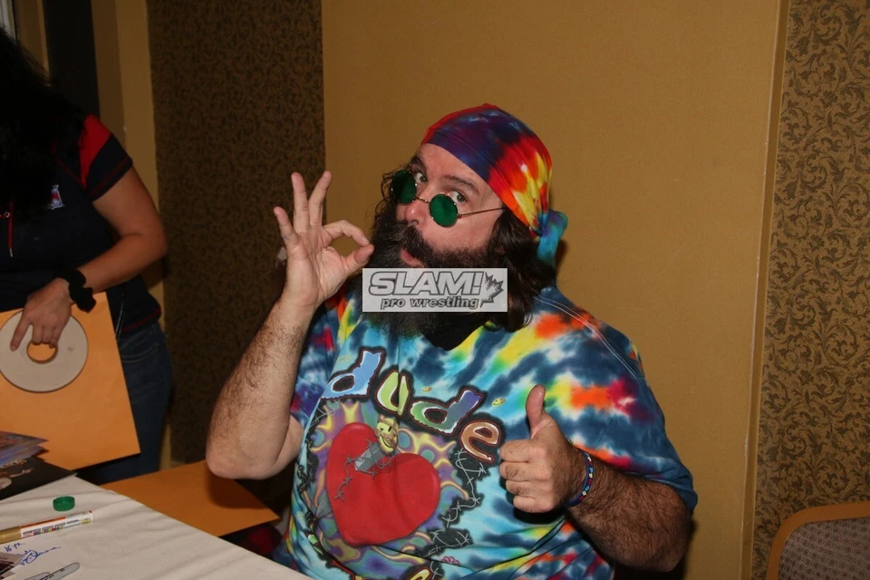 FOTO COLORIDA MICK FOLEY aS DUDE LOVE 8x10 ECW WWE AEW  - Imagem 1 de 1