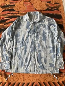 Blue Embroidered Futura 2000 Pointman Maharishi Shirt Jacket Size L XL - Picture 1 of 19