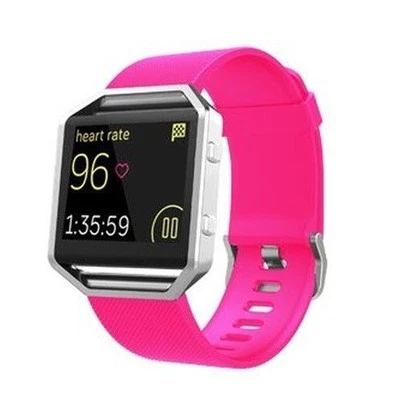 Fitbit Blaze 替换硅胶橡胶表带腕带手链 — 第 1/4 张图片