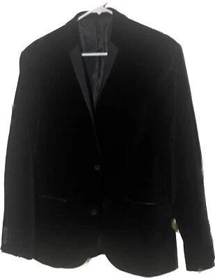 Traje chaqueta de terciopelo para hombre Mark Anthony detalles satinados formal talla mediana Foto 1 de 4