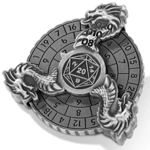 7 en 1 Dragon Metal D&D Dados Dragon Ruleta Dados Giratorio para Juego de Rol - Imagen 1 de 12