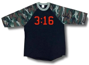 NW Printed 3:16 JESUS GOD Christian Love 3/4 Sleeve BaseBall T-Shirts Raglan - Picture 1 of 19
