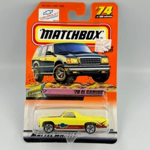 1999 Matchbox 70 EL CAMINO Classics #74 Yellow New Sealed - Picture 1 of 8