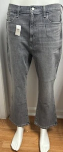 Women's Banana Republic Premium Denim High Rise Crop Boot Jeans Grey Sz 33s NWT - Picture 1 of 18