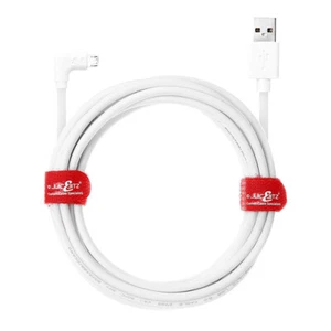 20AWG Micro USB to USB 2.0 Male Right Angled 90 Degree Fast Charger Cable Lead - Picture 1 of 24