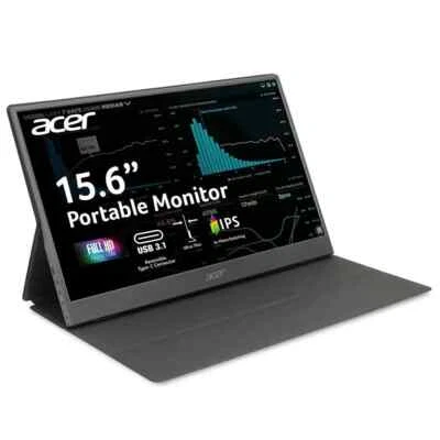 Acer 15.6" Portable Monitor, Full HD (1920x1080), 60Hz, PM161Q - Image 1 of 4
