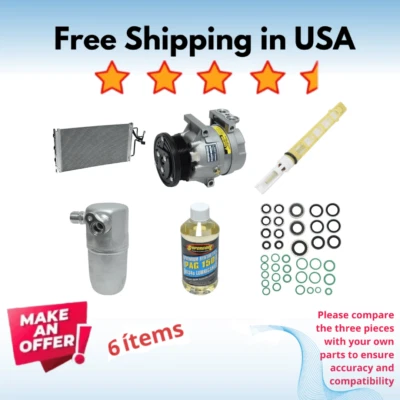 Compressor, Condenser & Driers A/C Fit Chevrolet Venture 1997-2000 - Image 1 of 4