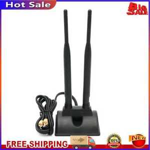 Dual Band Wireless Signal Booster Dual RP-SMA Male 2.4GHz 5GHz 5.8GHz Amplifier