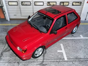 1:18 OTTO FORD FIESTA RS TURBO RADIANT RED LTD ED 715/1250 ULTRA RARE BNIB - Picture 1 of 20