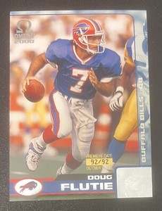 Doug Flutie 2000 Pacific Omega Premiere Date #’d 92/92 #15 - Buffalo Bills