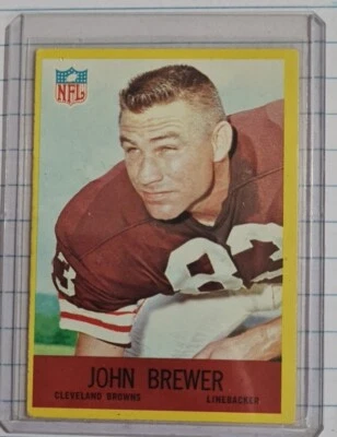 1967 Philadelphia John Brewer Cleveland Browns #38 - Image 1 of 2