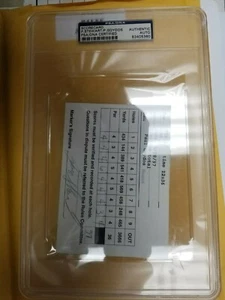 PAYNE STEWART Signed 1997 Score Card 5/8/1997 Also Paul Goydos Signed - Picture 1 of 4