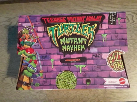 2023 TMNT Ninja Turtles Mutant Mayhem Mattel Display Case Cover