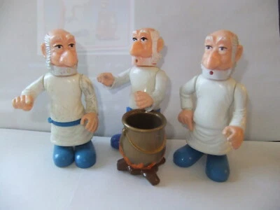 Play Asterix - Toy Cloud - Ceji - 3 x Miraculix und Kessel - Selten und RAR - Bild 1 von 4