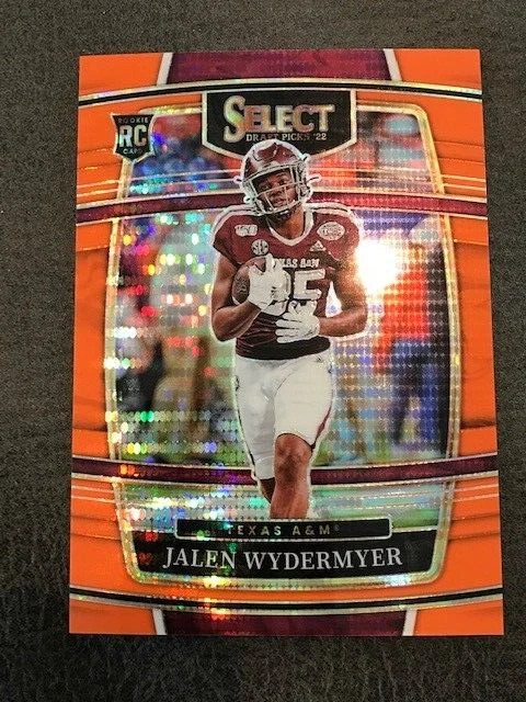 JALEN WYDERMYER Texas A&M 2022 Select Draft Picks FOTL Orange Pulsar Prizm #/26 - Image 1 of 1