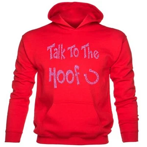 Talk To The Hoof Horse Riding Pony Girls Funny Kids Hoodie - Picture 1 of 7