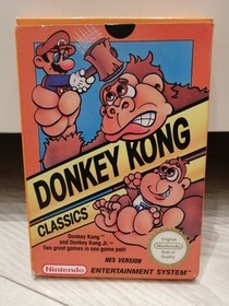 Donkey Kong Classics Nintendo Nes Game UK Version Boxed With Manual Complete CIB