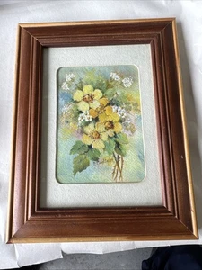 Pintura vintage flores amarillas - Imagen 1 de 8