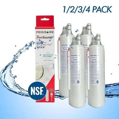 FRIGIDAIRE 1/2/3/4 PACK New Frigdaire WF3CB PureSource 3 Refrigerator Water Filter Sealed