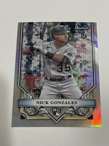 2024 Bowman Sterling Nick Gonzalez RC Pittsburg Pirates Refractor /199 - Bild 1 von 2