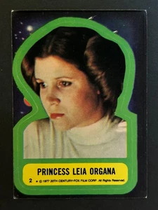 1977 Star Wars Stickers Series 1 #2 Princess Leia Combined Ship - Picture 1 of 2