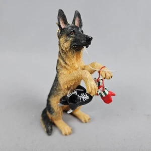 Danbury Mint Santa’s Shepherds Christmas Ornament SKATING BUDDY German Shepherd - Picture 1 of 9