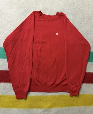 Vintage Red 80s Apple Computers Employee Mini Logo Crewneck Sweater Medium M - Image 1 of 4