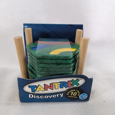 Tantrix Discovery 1997 NEW Wood Green 10 Tiles YIW-158 1007 Family Games 8+ Vtg - Bild 1 von 4