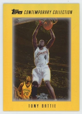2003-04 Topps Contemporary Collection Gold refractor 18/25 Tony Battie  - Image 1 of 2