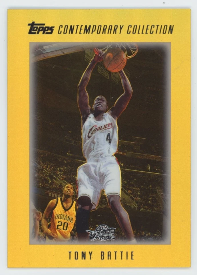 2003-04 Topps Contemporary Collection Gold refractor 18/25 Tony Battie  - Image 1 of 2