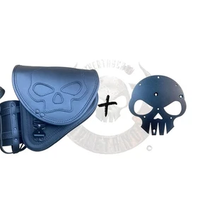 Schwingentasche Diablo Skull Blackline + Soft XS 2018 Halter passend für Harley - Bild 1 von 9