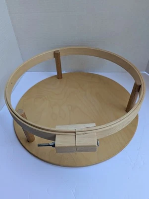 Quilters Hoop Lap Table Frame 14" Portable Wood Embroidery Needlework Crewel  - Image 1 of 3