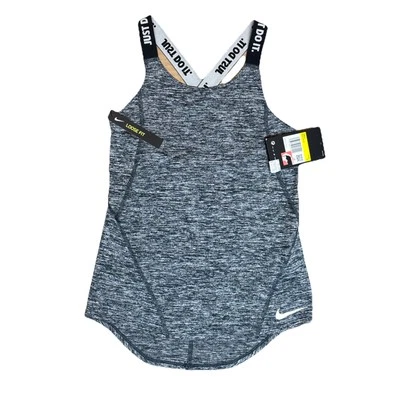 Nike Youth Girls Training Tank Top BQ6438-010 Multi Size Black/Gray - Image 1 of 4