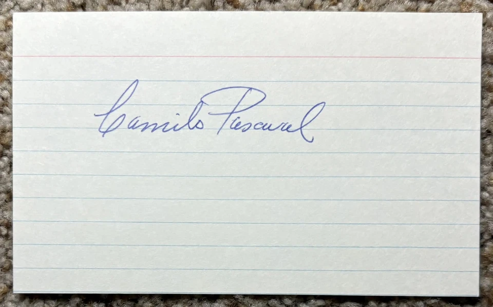 Camilo Pascual signed card - Senators Twins debut 1954 - Image 1 of 1
