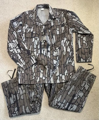 Vintage 1980's Camouflage Pants & Jacket Hunting Trebark Camo Size Med & small - Image 1 of 4