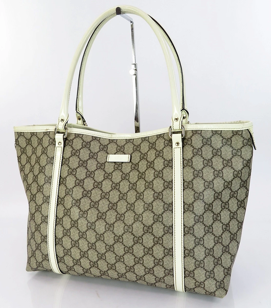 美品　※GUCCI※ デカトートバック　ホワイト　白 楽天市場】GUCCI 572768-0Y2AT-8820グッチ プリント レザートート