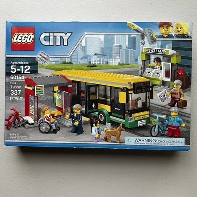 LEGO City: Bus Station (60154) New Sealed Retired *Store Stickers On Box* - Image 1 of 4