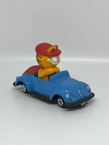 Vintage Garfield VW Convertible ERTL 1981 DieCast ☆☆BLUE☆☆ 1/64 SCALE Rare - Picture 1 of 5