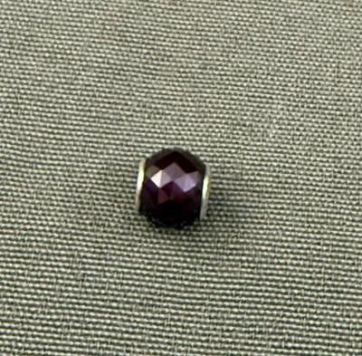PANDORA Faceted Amethyst-Color Purple Glass Bead Charm .925 Sterling - Pre-Owned - Image 1 of 3