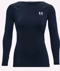 COMPRESSIONE 2XL MIDNIGHT NAVY UNDER ARMOUR HEAT GEAR DONNA NUOVA CON ETICHETTE - Foto 1 di 5